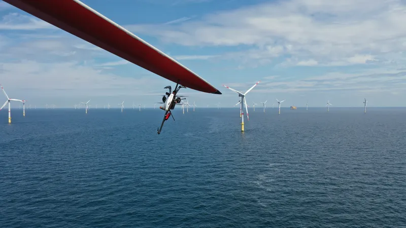 Voliro T bei der Offshore-Blitzschutzprüfung